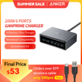 מטען שולחני 6 פורטים Anker Prime 200W